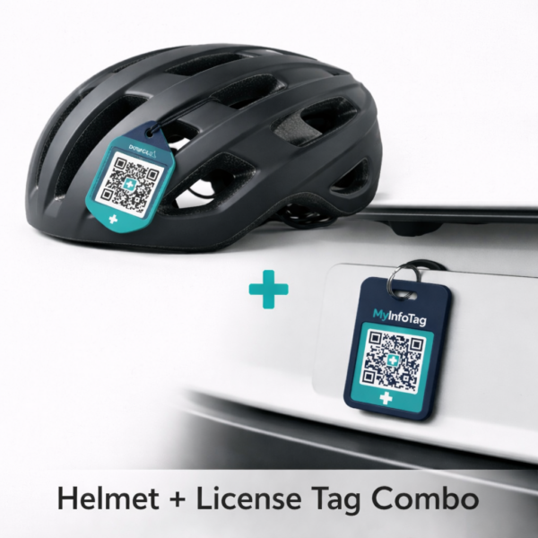 Helmet + License Tag Combo